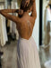 Backless Beach Boho Wedding Dress with Detachable Cape - Lumina Brides