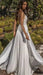 Backless Beach Boho Wedding Dress with Detachable Top - Lumina Brides