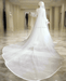 Beautiful Muslim Chiffon Wedding Dress with Floral Lace Hijab & Veil - Lumina Brides
