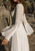 Bohemian White or Ivory Lace & Chiffon Wedding Dress with Open Back - Lumina Brides