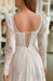 Gorgeous Demure White or Ivory Boho Wedding Dress with Corset Back - Lumina Brides