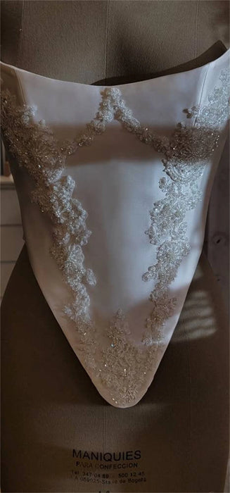 Unusual 2 Piece Top & Mini Skirt Wedding or Reception Outfit