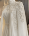 Lovely Ivory Cream Muslim Wedding Dress with Deluxe Applique - Lumina Brides